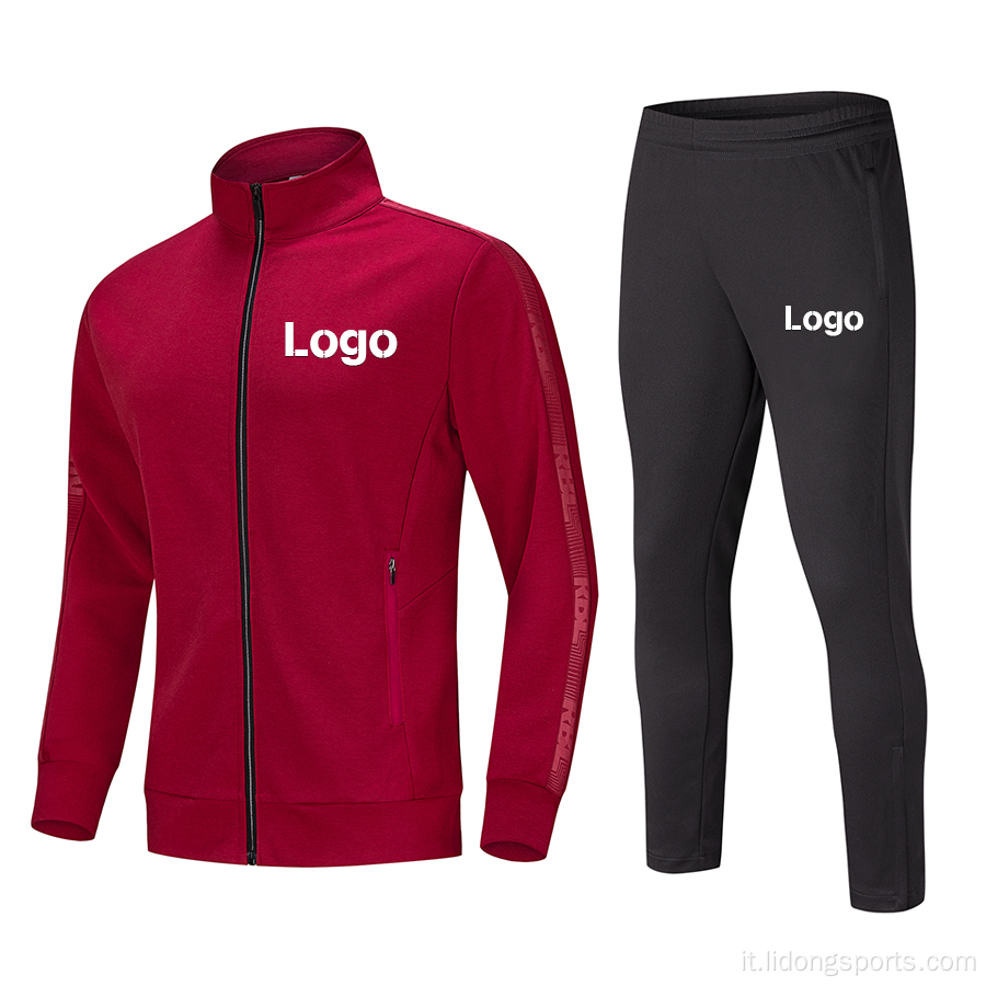 Servizio OEM Custom Winver Men Gym Polyester Tracksuit