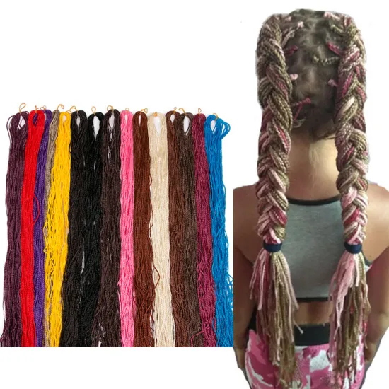 Zizi Box Twist Crochet Hair Extensions Wavy ZiZi Box Braids Braiding Hair Solid Color Synthetic Fiber Straight And Roll