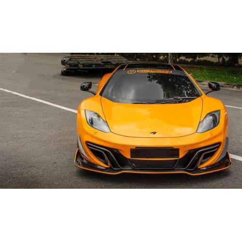 Glossy PET Mclaren Orange Car Vinyl Wrap