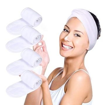 Custom Logo Soft Microfiber Stretch Towel Hair Wrap for Spa & Shower