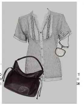 KAHLUA STRIPE CRINKLE SHIRT