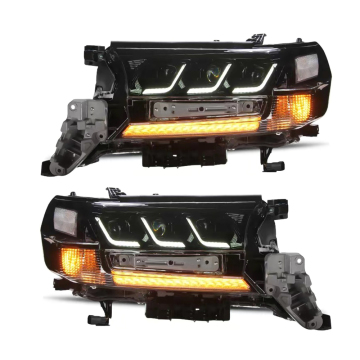 Pair of Car Headlight Assembly For Toyota LAND CRUISER LC200 2016-2020 Car Front Light Plug&Play Auto LED Head Lamp System