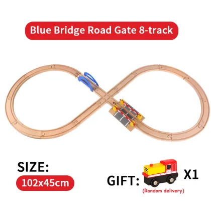 Wooden Tracks Train Set Toys Railway Magical Brio Wood Track Puzzles Educational Toys For Children's Birthday Gifts