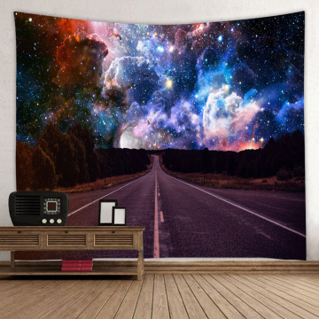 Starry Tapestry Galaxy Tapestry Road to The Night Sky Wall Hanging 3D Printing Tapestry Psychedelic Wall Art for Living Room Bed