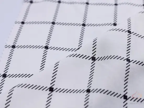 100% Rayon Check Print Fabric