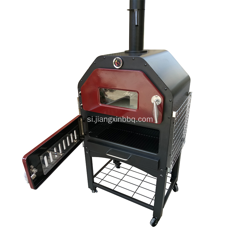 ජනේලයක් සහිත ඉහළ මට්ටමේ Deluxe Pizza Oven