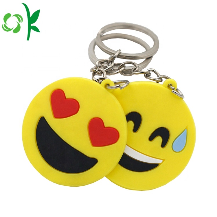 Popular Creative 3D Cartoon Silicone Key Chains Decoration