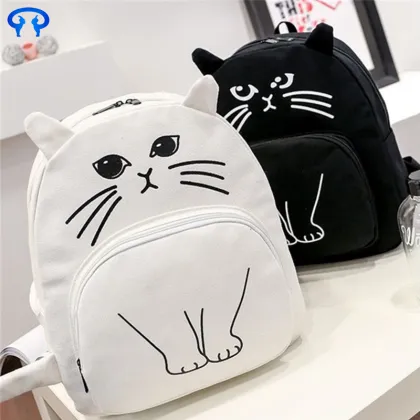 Canvas casual cat casual backpack