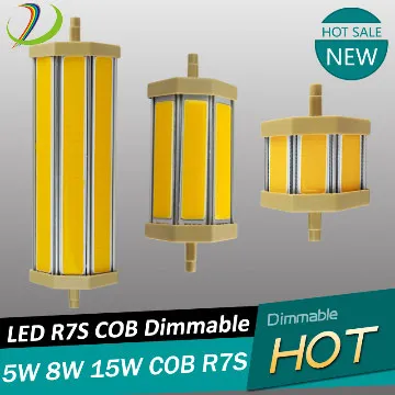 LED R7S 5w 8w 15w COB R7S 189mm 78MM 118MM dimmable