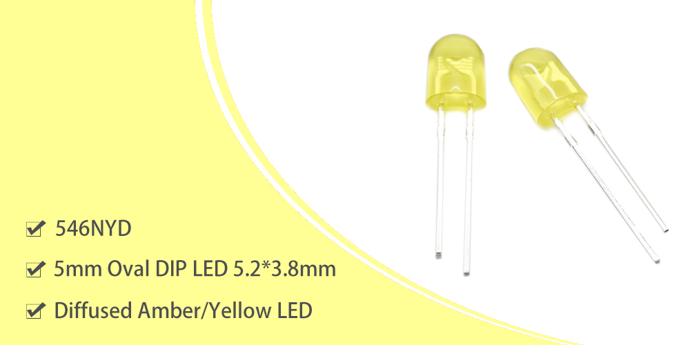 546NYD Amber Oval LED 6