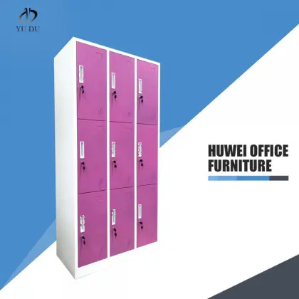Nine Door Steel Lockable Storage Locker