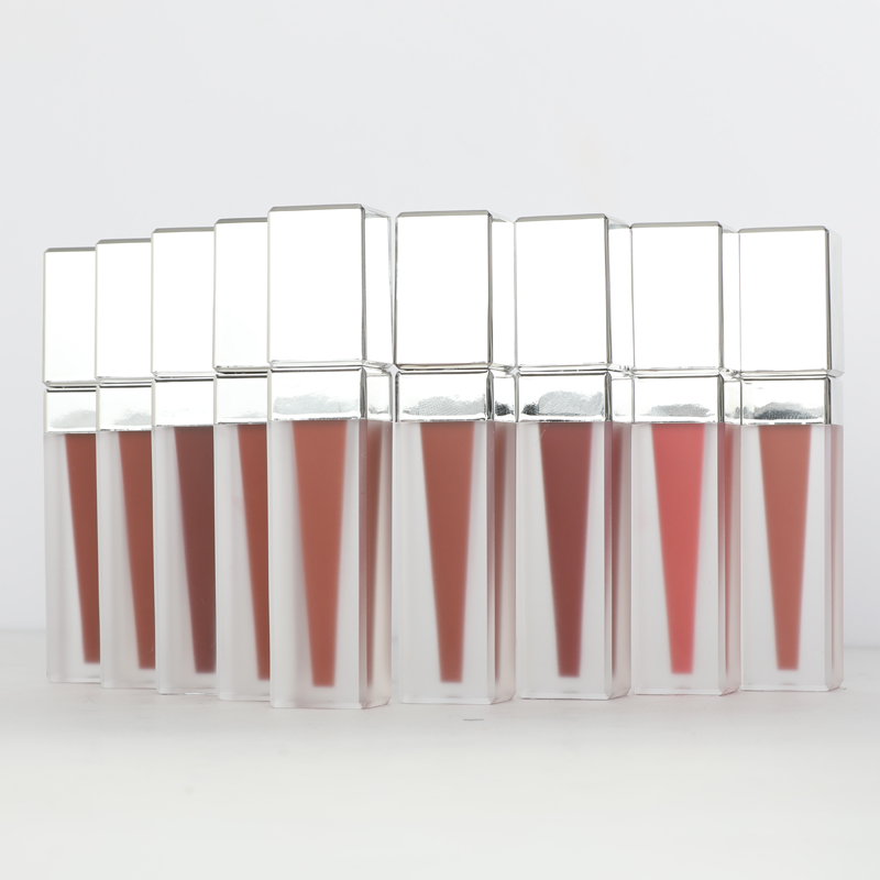Custom Velvet Lip gloss vendor custom lipgloss OEM private label Matte lip gloss matte lipstick For mashed potato texture