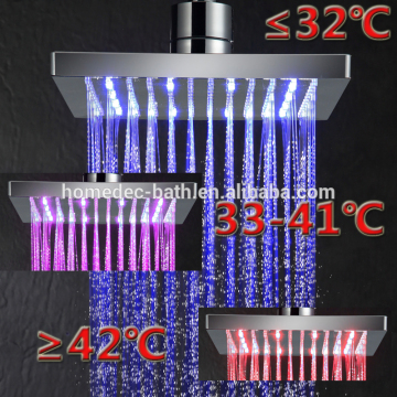 Luxury Rain Square Led Rainfall Shower Head,ABS Shower Head