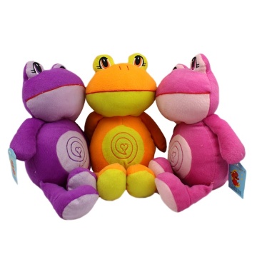 Wholesale Custom Kawaii Plush Fat Frog Toy (Purple, Yellow, Pink, 20cm)