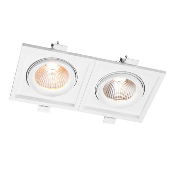 2x30W Doppelkopf -LED -Einbau -Downlight für Neubau - High -End -Innenräume im Freien im Freien im Freien gewerbliche Einstellungen eingebrauchter LED -Downlight