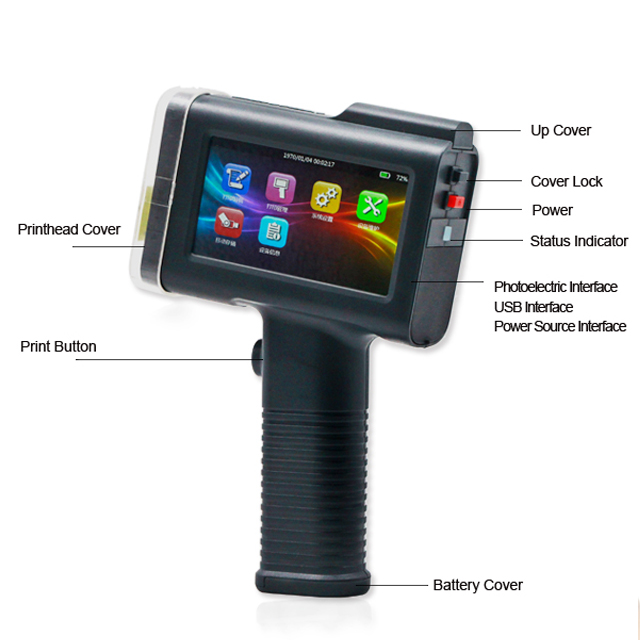 கையடக்க வெப்ப இன்க்ஜெட் அச்சுப்பொறி Handheld Thermal Inkjet Printer