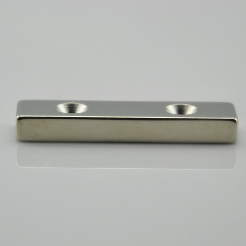 Rare Earth Magnet with Holes Rare earth bar neodymium magnet with holes Supplier