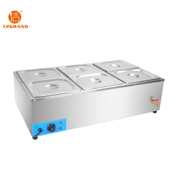 Bain Marie ไฟฟ้าเชิงพาณิชย์สำหรับโรงอาหาร