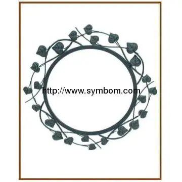 living room wall decor iron mirror frame