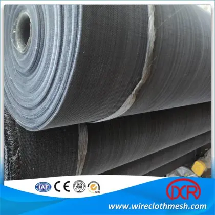 80 Mesh Black Wire Cloth For Plastics Industry
