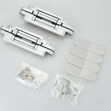 Stainless Steel 3D Adjustable Invisible Door Hinges for Wooden Doors