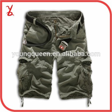 SL40 mens loose fit overalls casual pants camouflage cargo shorts multi-pocket pants