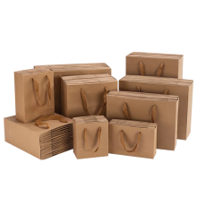 Thickened kraft paper bag wholesale 1000 only minimum order 72 hours proofing support UV printing/stamping process