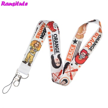 Ransitute Fashion Neckband Lanyard Key ID Card Gym Phone Strap USB Badge Holder DIY Multifunctional Mobile Phone Decoration R745