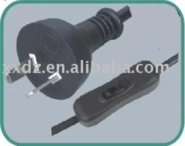 2 pins Argentina power cords IRAM with 304 hand switch