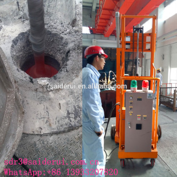 Molten aluminum refining machine
