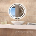 Anti-Fog LED Wall-Mounted Bathroom Mirror with Touch Switch