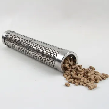 304 Stainless Steel 12 Inch Round BBQ Pellet Cold Smoker Tube for Hot or Cold Smoking