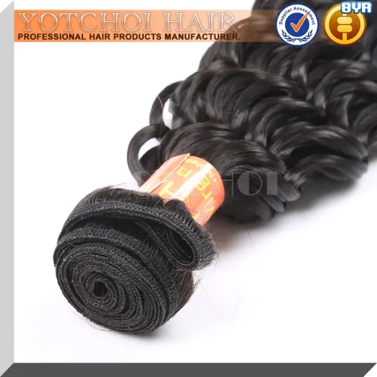 For Braiding 18 Inch Long Deep Wave Style Natural Black Russian hair extensions