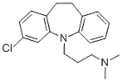 5H-Dibenz[b,f]azepine-5-propanamine,3-chloro-10,11-dihydro-N,N-dimethyl-, hydrochloride (1:1) CAS 303-49-1