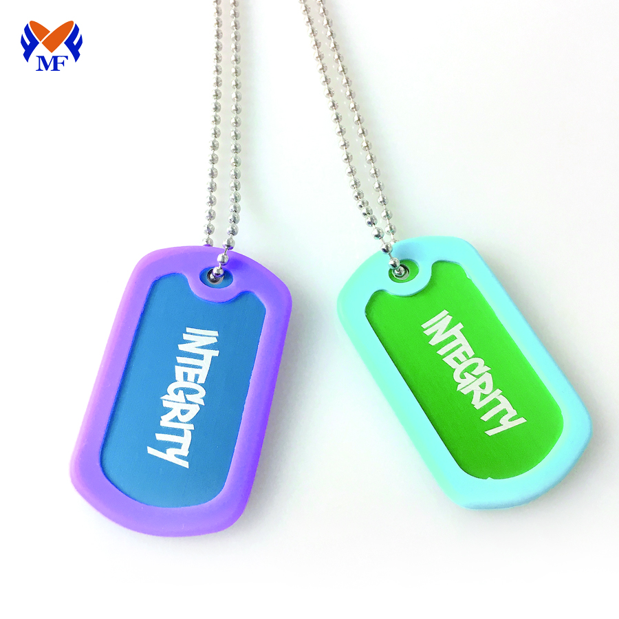 Custom logo dog tag steel for pendant