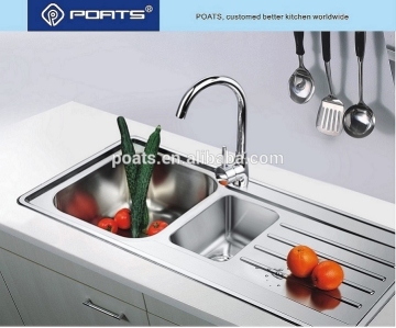 sink wash basin, inox, Customed for HAFELE, Size: 1000x500x180mm, 0.8mm