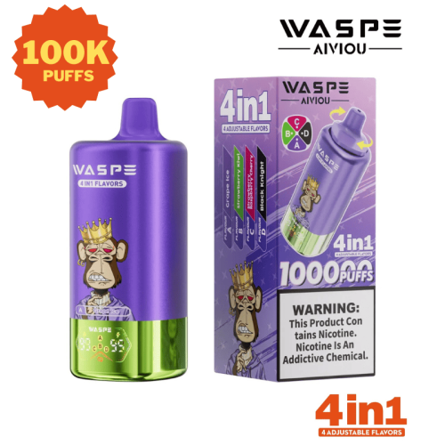 WASPE 100K Puff Rechargeable Disposable Vape Best Price