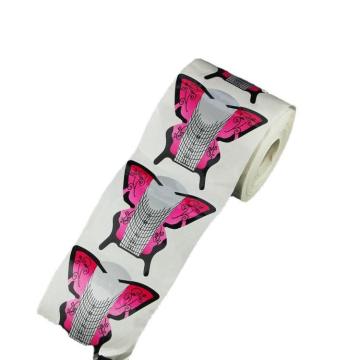 Professional Nail Art Supplies: 500pcs Gel Nail Form Guide Stickers with Butterfly Design for Nails Extensions