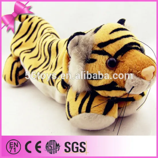2014 Customized Plush Tiger Gift Pencil Bag