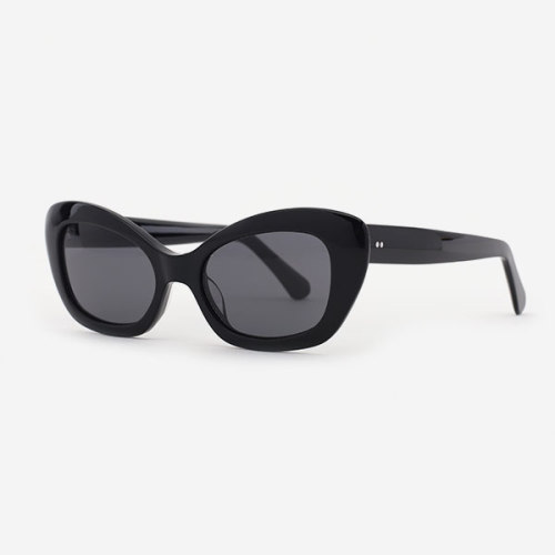 Squaure slightly cat eyed Acetate Women's Sunglasses