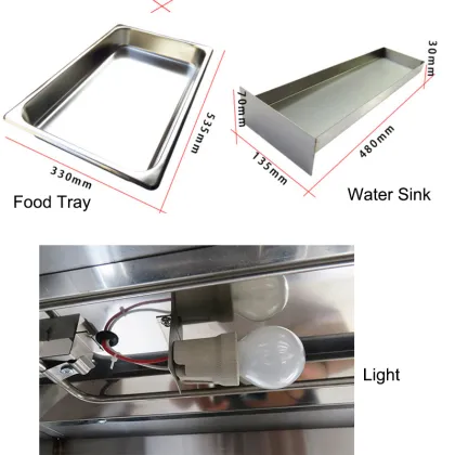 AIibaba Recommended: High-Quality 1.5M KFC Fast Food Chicken Warmer Showcase