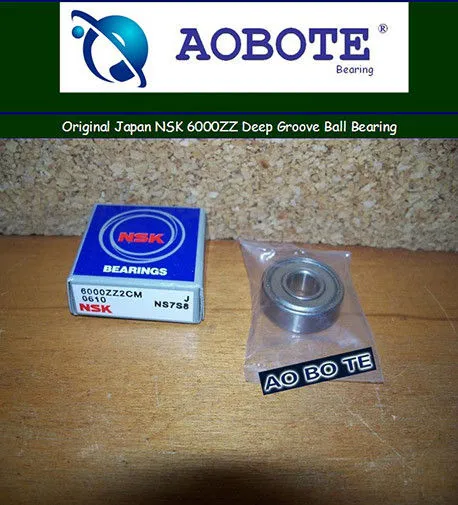 High Speed Nsk Ball Bearings 6000zz With Single Row Abec 5