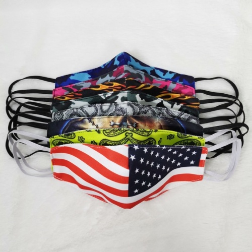 Costom Design USA Flag Face Cover