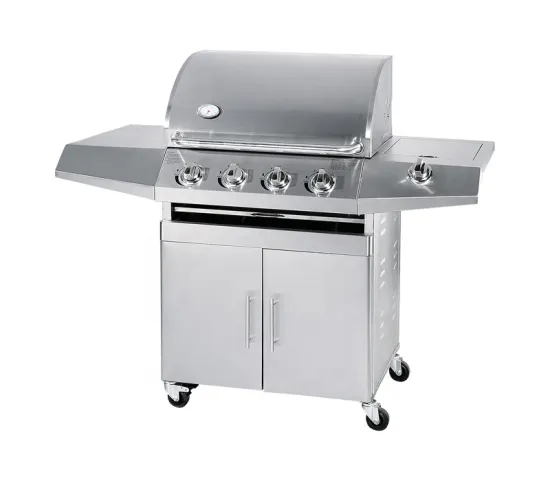 SEB commercial stainless steel paini gas kebab grill barbecue outdoor 4 Burners parrilla de gas portable built in gas griller
