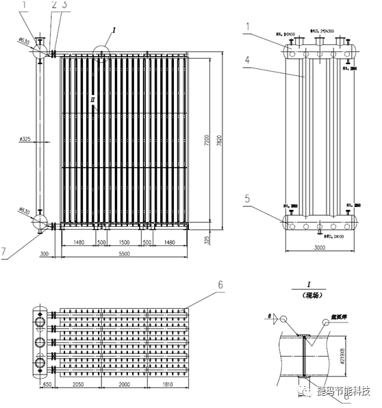 Boiler Economizer Drawing