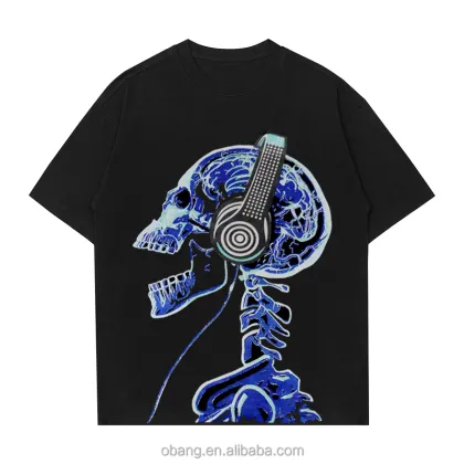 OEM Glow Pattern Party LED T-Shirt - Soft Panel El Glow Clothing for DJs