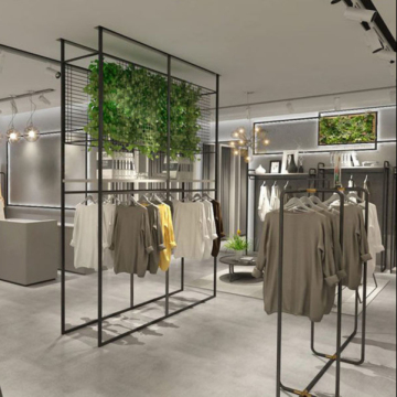 Moderne Design -Bekleidungsgeschäfte und Displays