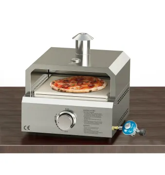 Outdoor Gas Pizza Oven Portable Propane Stainless Steel 2-in-1 Gas Grill and Pizza Oven