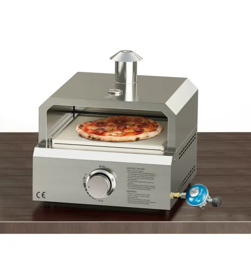 Outdoor Gas Pizza Oven Portable Propane Stainless Steel 2-in-1 Gas Grill and Pizza Oven