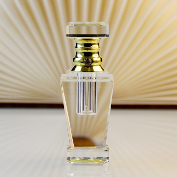 Vintage Clear Glass Dubai Arabic Perfume Bottle with Box